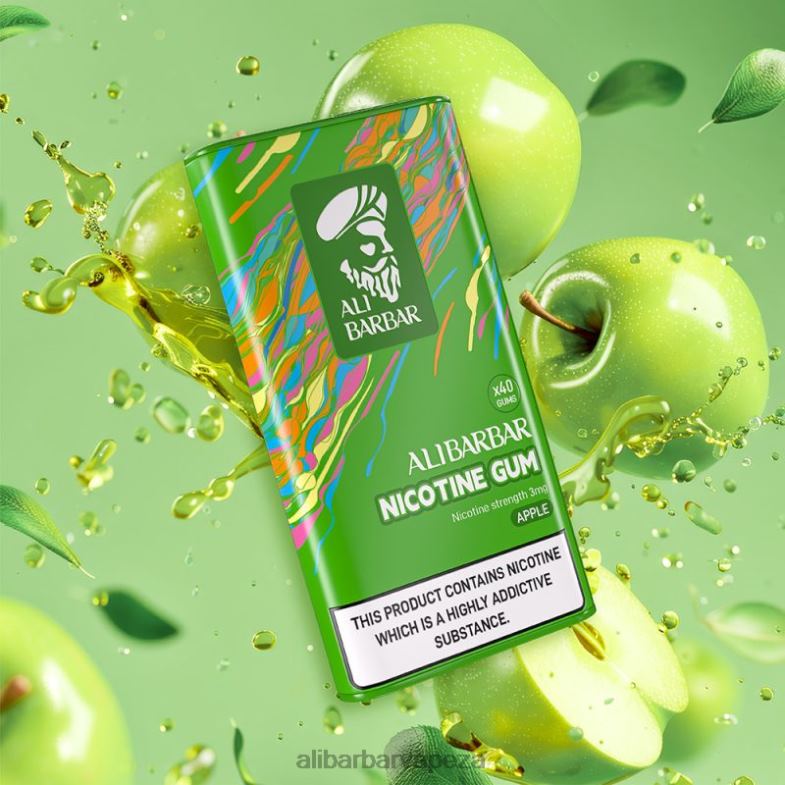 Alibarbar Nicotine Gum Apple XVP0X98 - Alibarbar Vape Review