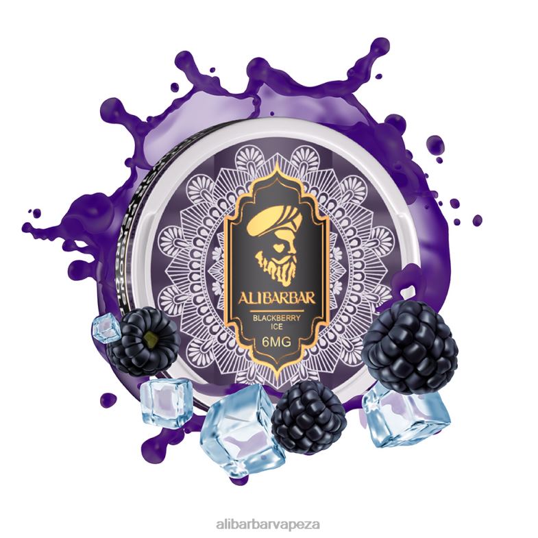 Alibarbar Nicotine Pouches Grape Ice XVP0X85 - Alibarbar Vape Nicotine Content