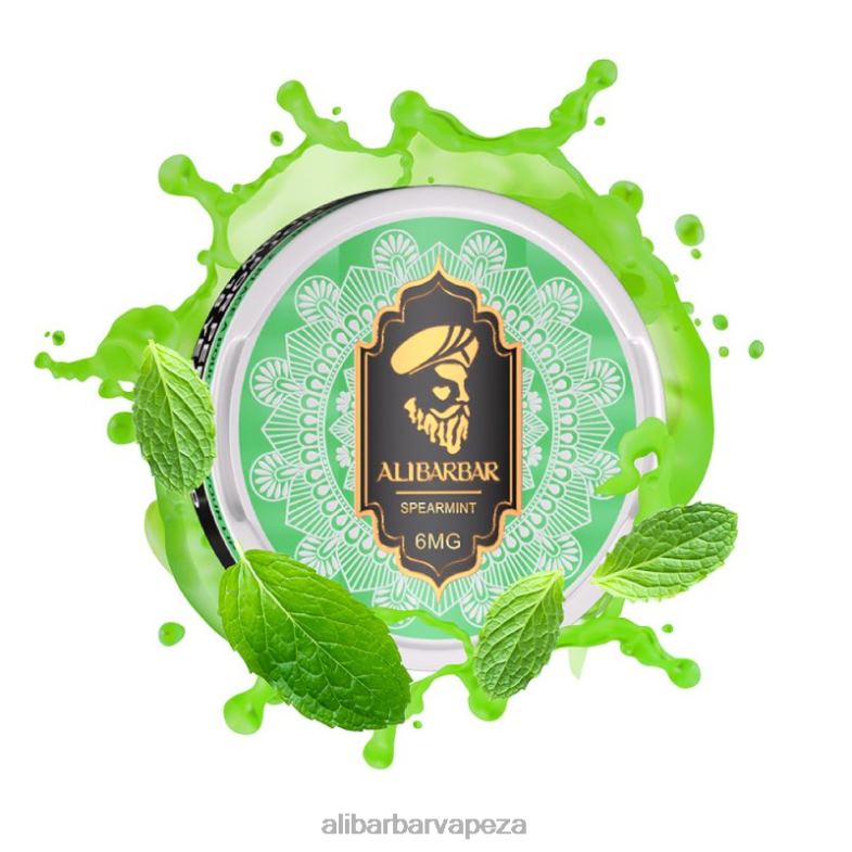 Alibarbar Nicotine Pouches Spearmint XVP0X90 - Alibarbar Vape Nicotine Content