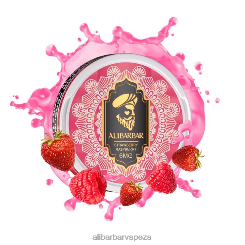 Alibarbar Nicotine Pouches Strawberry Raspberry XVP0X92 - Alibarbar Vape Flavours