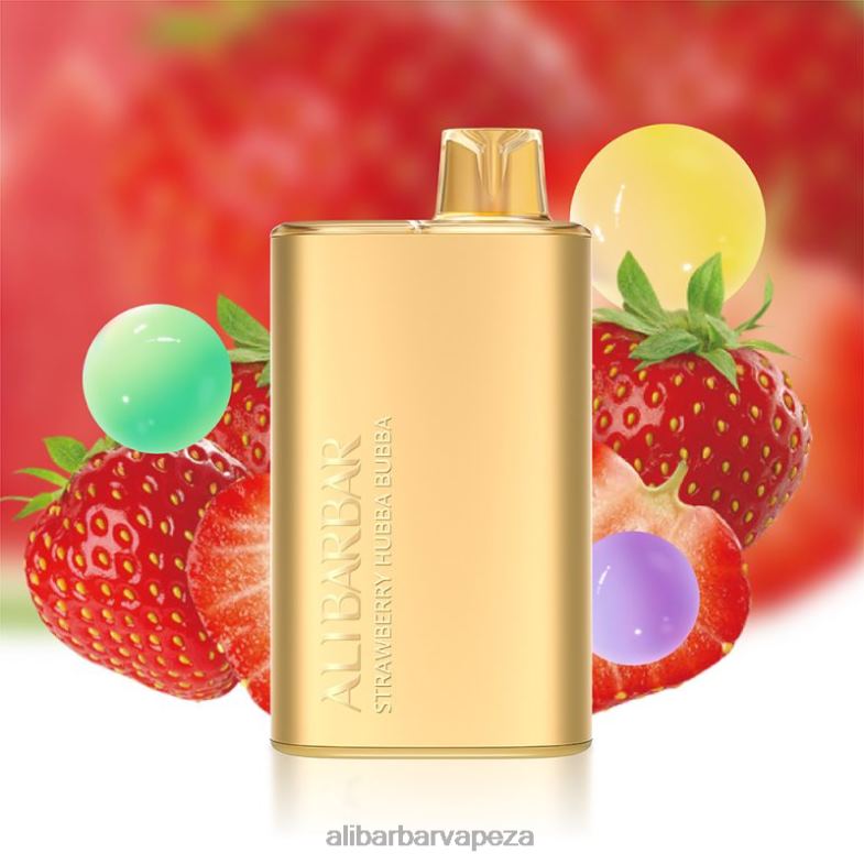 Alibarbar Rich 8000 Disposable Vape Strawberry Hubba Bubba XVP0X12 - Alibarbar Vape Flavours