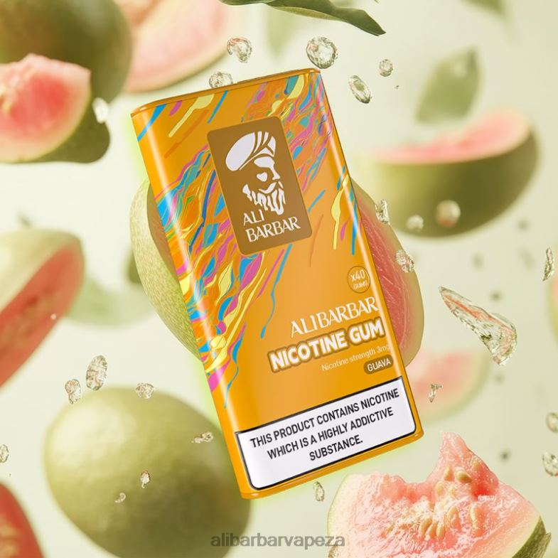 Alibarbar Nicotine Gum Guava XVP0X100 - Alibarbar Vape Nicotine Content