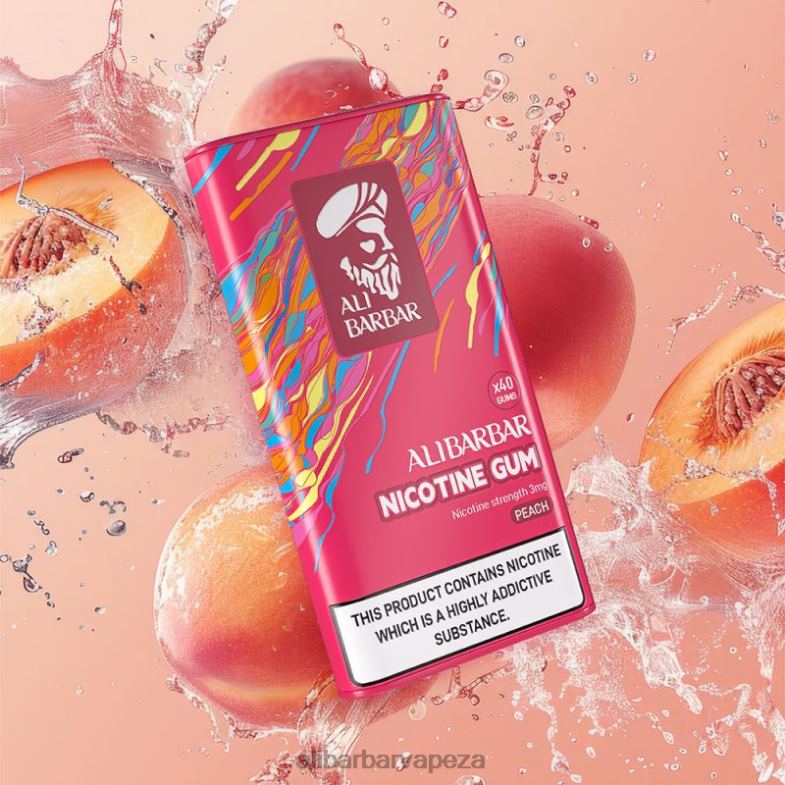 Alibarbar Nicotine Gum Peach XVP0X102 - Alibarbar Vape Flavours